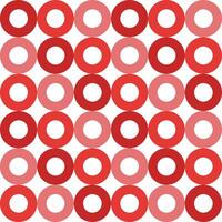 Red circle pattern. Circle vector seamless pattern. Decorative element, wrapping paper, wall tiles, floor tiles, bathroom tiles.