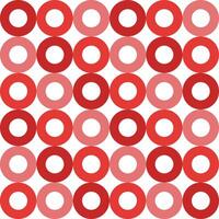 Red circle pattern. Circle vector seamless pattern. Decorative element, wrapping paper, wall tiles, floor tiles, bathroom tiles.