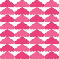 Pink cloud. cloud pattern. cloud pattern background. cloud background. Seamless pattern. for backdrop, decoration, Gift wrapping vector