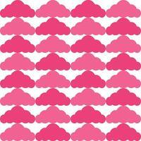 Pink cloud. cloud pattern. cloud pattern background. cloud background. Seamless pattern. for backdrop, decoration, Gift wrapping vector