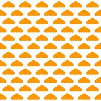 Orange cloud. cloud pattern. cloud pattern background. cloud background. Seamless pattern. for backdrop, decoration, Gift wrapping vector
