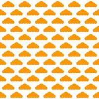 Orange cloud. cloud pattern. cloud pattern background. cloud background. Seamless pattern. for backdrop, decoration, Gift wrapping vector