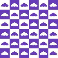 Purple cloud. cloud pattern. cloud pattern background. cloud background. Seamless pattern. for backdrop, decoration, Gift wrapping vector