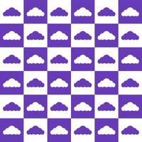 Purple cloud. cloud pattern. cloud pattern background. cloud background. Seamless pattern. for backdrop, decoration, Gift wrapping vector