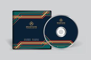 Corporate clean CD cover template vector