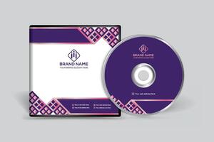 Modern CD cover design vector