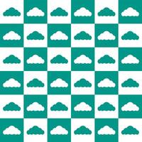 Green cloud. cloud pattern. cloud pattern background. cloud background. Seamless pattern. for backdrop, decoration, Gift wrapping vector