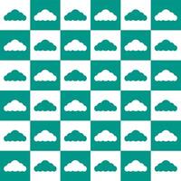 Green cloud. cloud pattern. cloud pattern background. cloud background. Seamless pattern. for backdrop, decoration, Gift wrapping vector