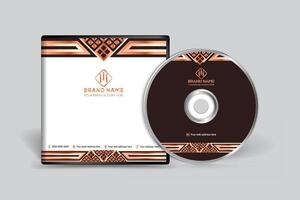 Elegant minimal CD cover template vector