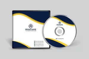 Modern CD cover design vector