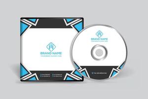 Corporate clean CD cover template vector