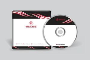 Elegant minimal CD cover template vector