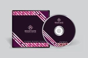 Clean minimal CD cover template vector