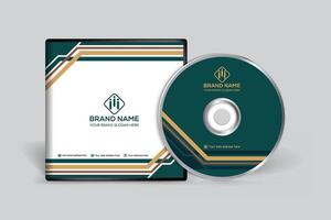 Clean minimal CD cover template vector