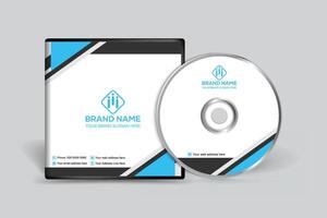 Elegant minimal CD cover template vector