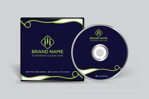 Modern CD cover design vector