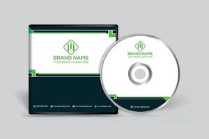 Clean minimal CD cover template vector