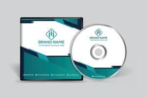 Corporate clean CD cover template vector