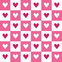 Pink heart pattern. Heart vector pattern. Heart pattern.  Seamless geometric pattern for clothing, wrapping paper, backdrop, background, gift card, decorating.