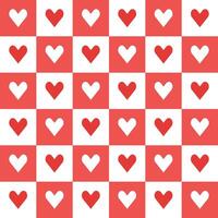 Red heart pattern. Heart vector pattern. Heart pattern.  Seamless geometric pattern for clothing, wrapping paper, backdrop, background, gift card, decorating.