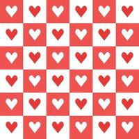 Red heart pattern. Heart vector pattern. Heart pattern.  Seamless geometric pattern for clothing, wrapping paper, backdrop, background, gift card, decorating.