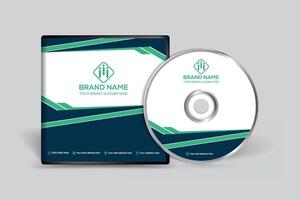 Company CD cover design and blue color vector