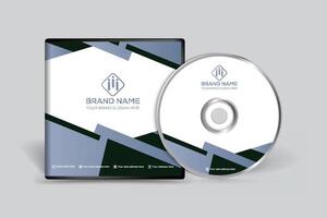 Clean professional CD cover template vector