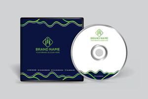 Clean professional CD cover template vector