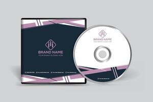 black  color CD cover design vector