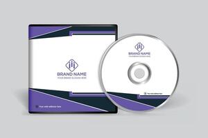 Corporate clean CD cover template vector