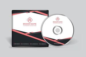 Clean minimal CD cover template vector
