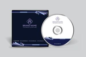 black  color CD cover design vector