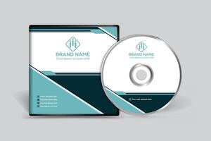 Elegant minimal CD cover template vector