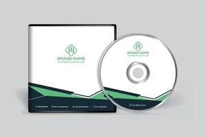 Elegant shape CD cover template vector