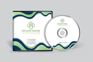 Clean minimal CD cover template vector