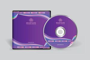 Modern CD cover design vector