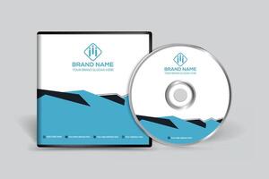 Corporate clean CD cover template vector