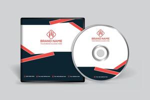 Clean minimal CD cover template vector