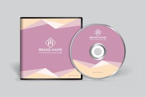 Professional CD cover mockup vector