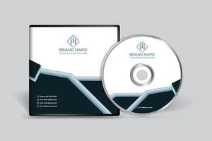 Clean professional CD cover template vector