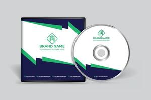 Clean professional CD cover template vector