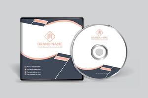 Corporate clean CD cover template vector