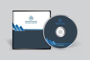 black  color CD cover design vector