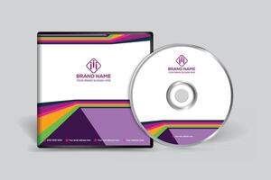 Corporate clean CD cover template vector