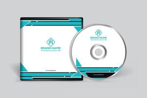Elegant minimal CD cover template vector
