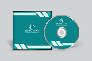 Clean professional CD cover template vector