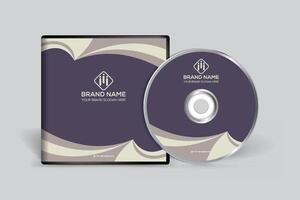 Professional CD cover mockup vector