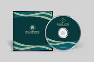 Clean professional CD cover template vector