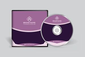 Modern CD cover design vector