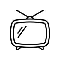 televisión icono vector diseño modelo en blanco antecedentes